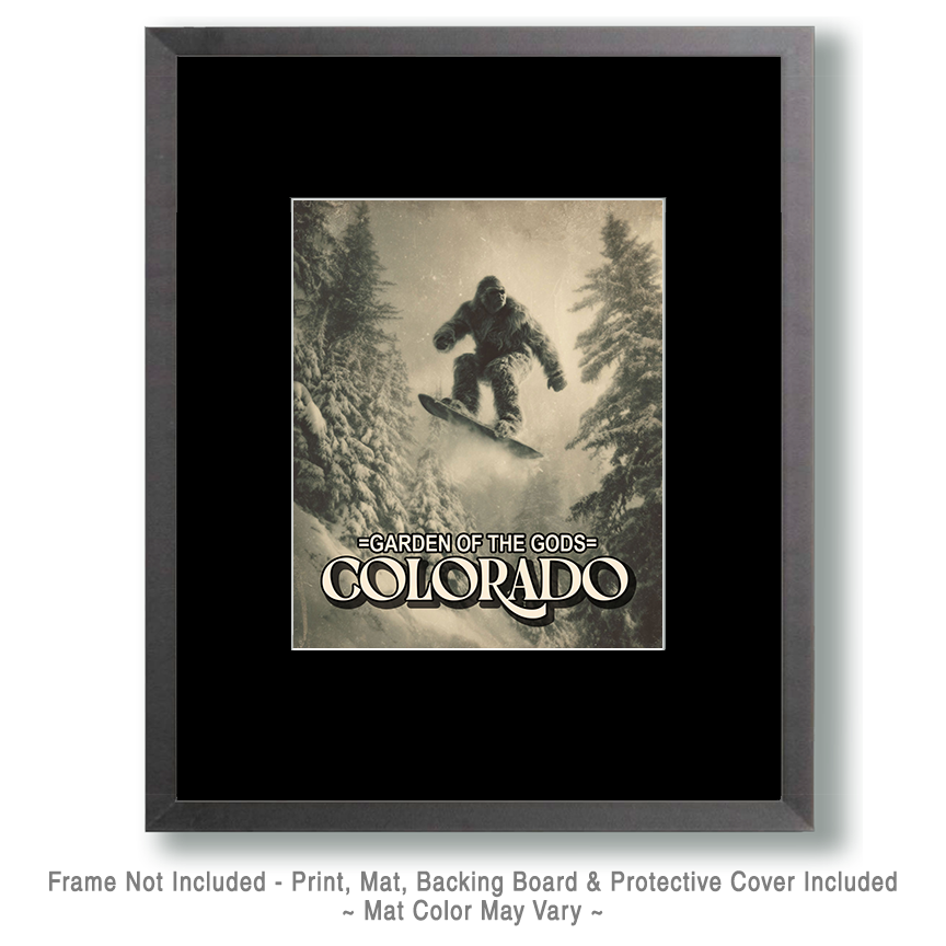 Bigfoot Catching Air - Garden of the Gods Souvenir Art Print - Image 2