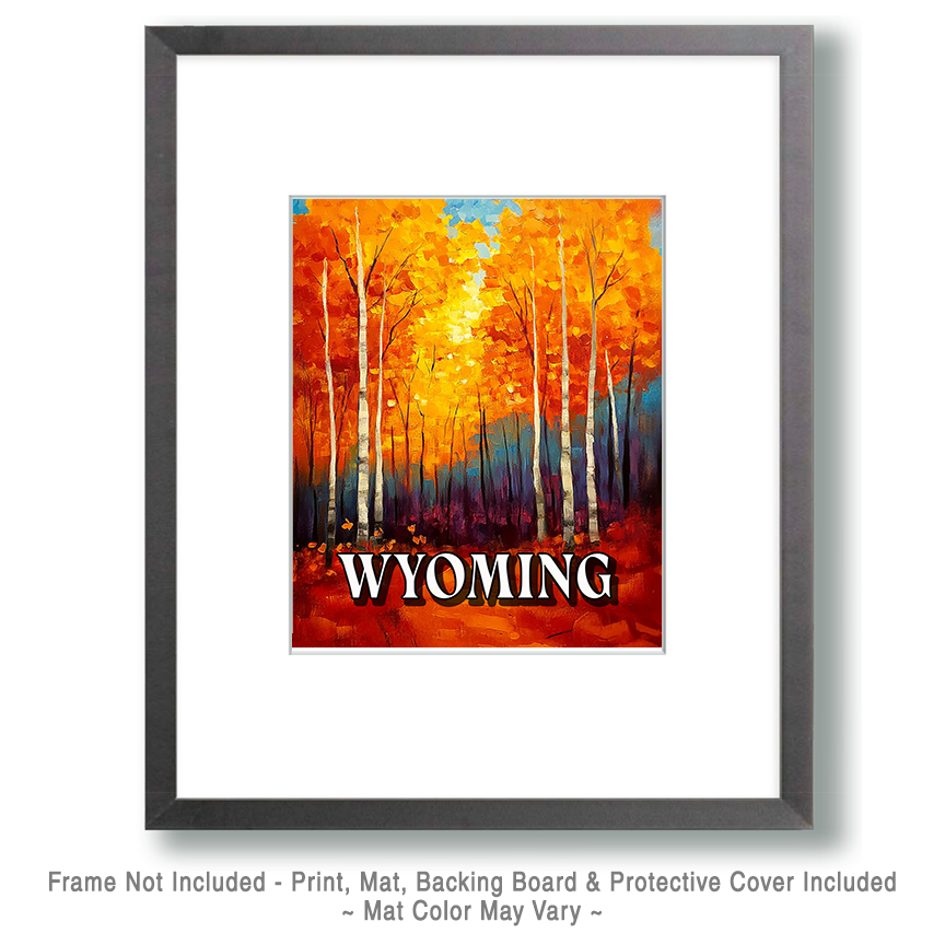 Bright Fall Day - Wyoming Souvenir Art Print - Image 2