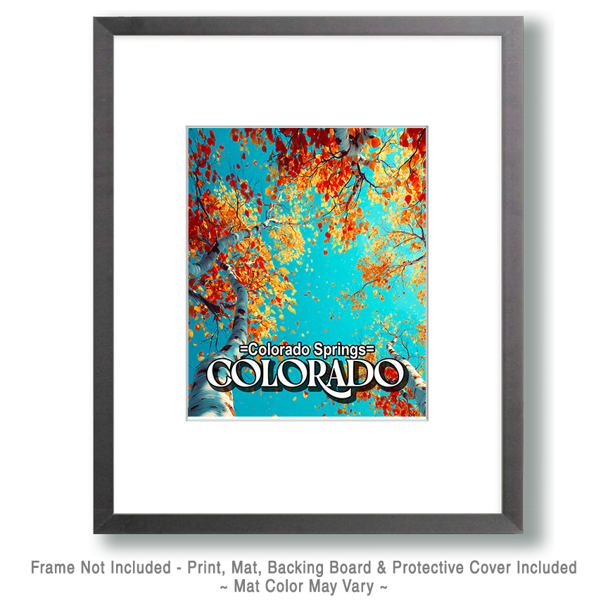 Brilliant Aspens - Colorado Springs Souvenir Art Print - Image 2