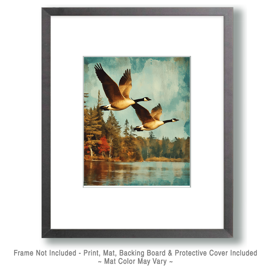 Antique Photo Style Canada Goose Art
