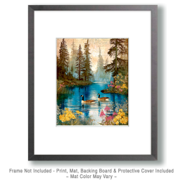 Geese on the Pond - Canada Goose Art