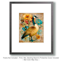 Mixed Media Canada Goose - Canada Geese Art