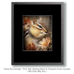 Naturalist Style Chipmunk Art