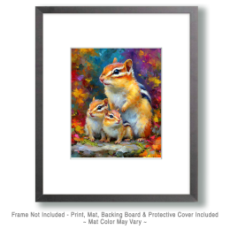 Chipmunk Family Art