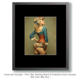 Salloon Girl - Vintage Cowgirl Art