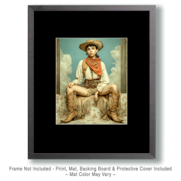 Headstrong Cowgirl - Vintage Cowgirl Art