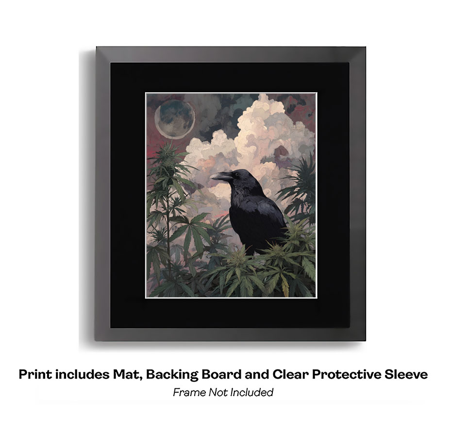 Raven and Weed in Moonlight
