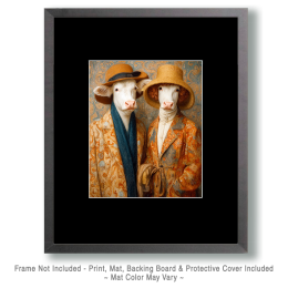 Sadie & Opal from Santa Fe - Funny Animal Wall Art Print
