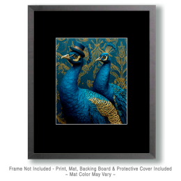 Percival & Penelope from Palm Beach - Peacock Art Print