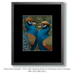 Theodore & Theodora from Atlanta - Peacock Art Print