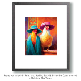 Baxter & Belle from Bisbee - Chicken Art