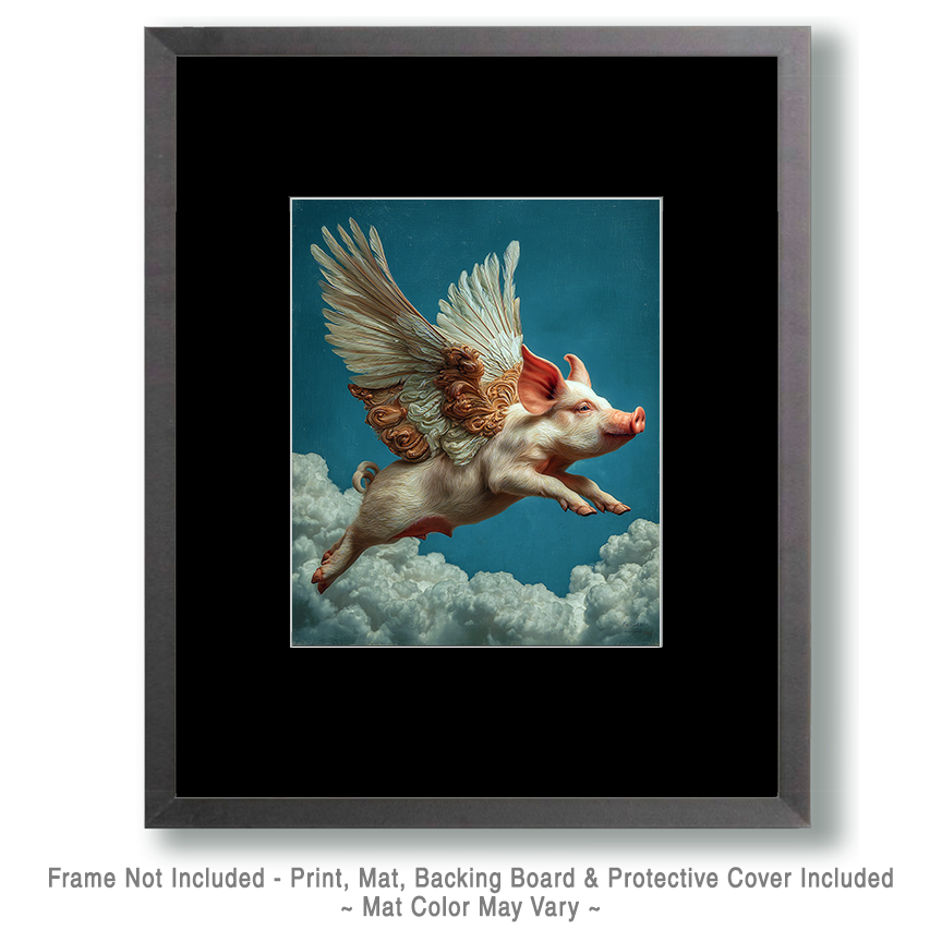 Nouveau Flying Pig Art