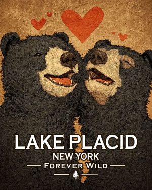 Lake Placid New York - Forever Wild - Black Bears in Love
