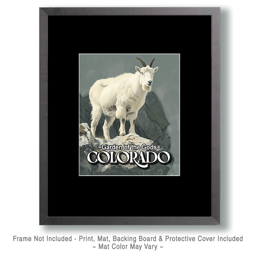 Mountain Goat - Garden of the Gods Souvenir Art Print - Image 2