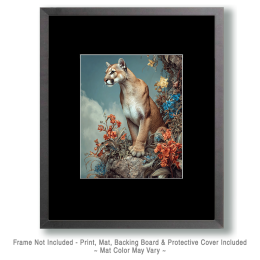 Classic Cougar Still-Life - Mountain Lion Art