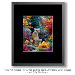Mountain Lion Family Art
