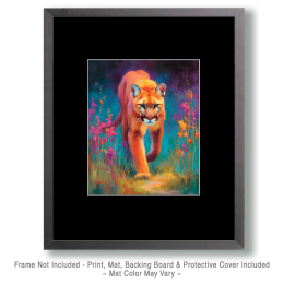 Vivid Mountain Lion Art
