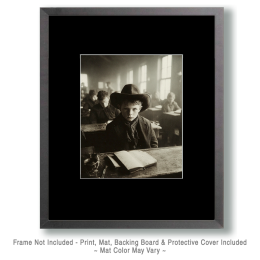 Little Jimmy in School - B&W Old West Art