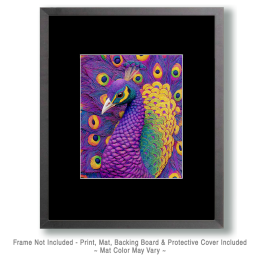 Purple Peacock Art
