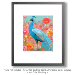 Bright Pastel Peacock Art