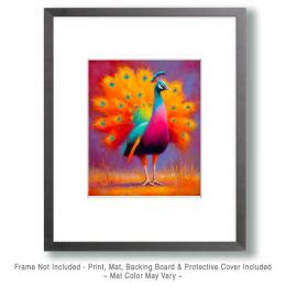Vivid Peacock Art