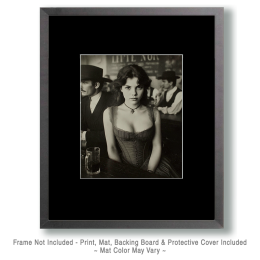 Ruby Mae from Manchester - B&W Old West Saloon Girl Art