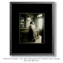 Belle from Montana - B&W Old West Saloon Girl Art