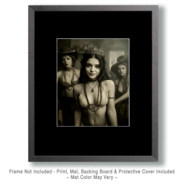 Melissa from Fayetteville - B&W Old West Saloon Girl Art