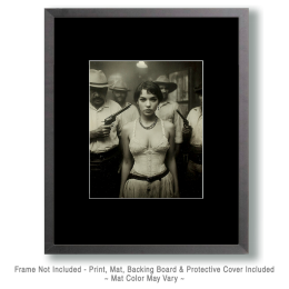 Monica from Chicago - B&W Old West Saloon Girl Art