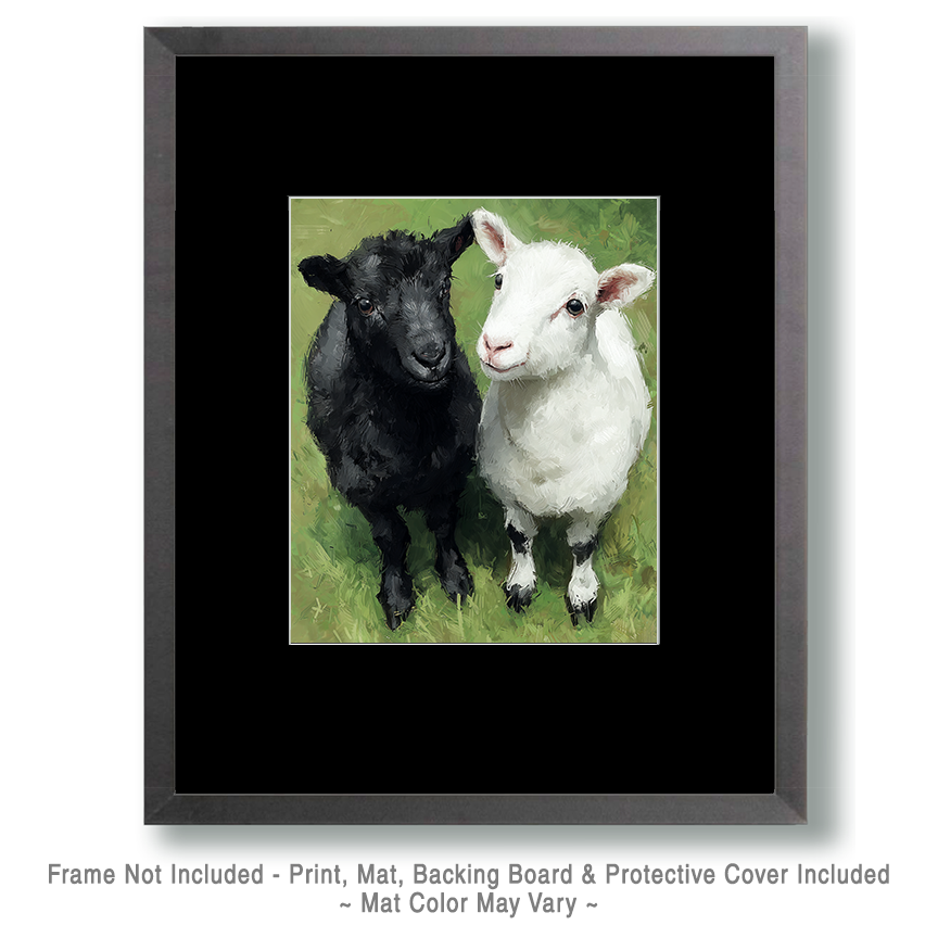 A Friendly Pair - Sheep Art
