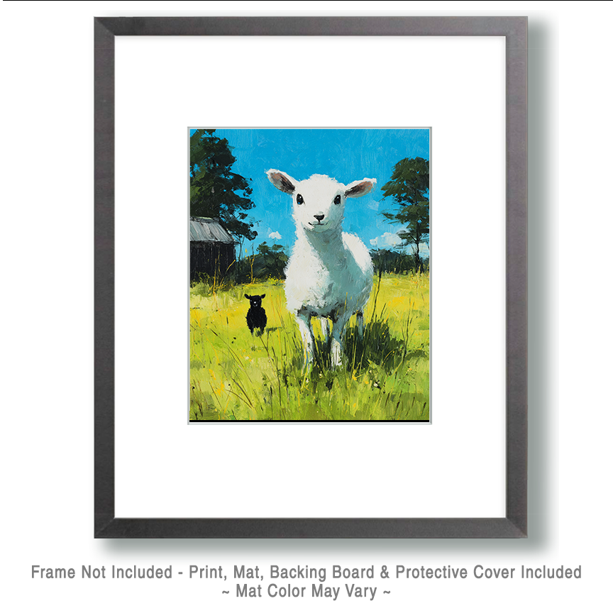 Coming Out to Play - Sheep Art