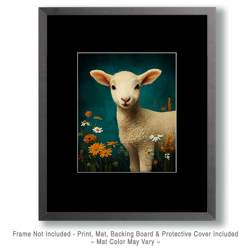 Young Lamb - Sheep Art