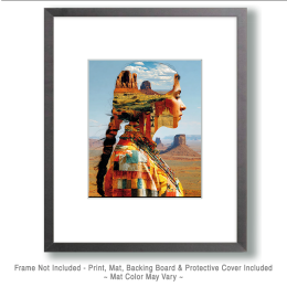 Thinking About Her Love of the Land - Southwestern Style Art