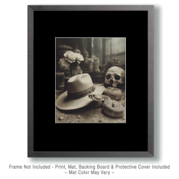 Rattlesnake Still-Life - Black & White Southwestern Style Art