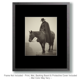 Contemplation - Black & White Southwestern Style Art