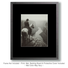 Magnificent View - Black & White Southwestern Style Art