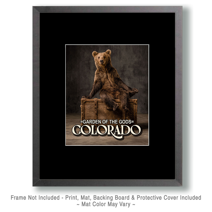 Traveling Bear - Garden of the Gods Souvenir Art Print - Image 2