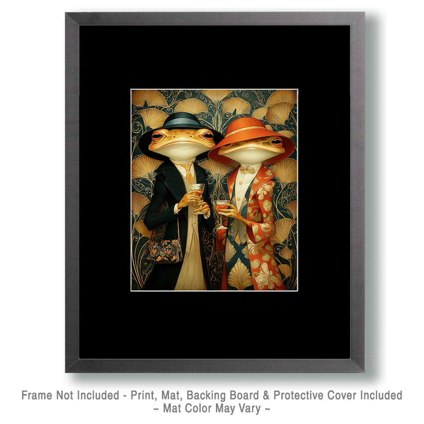 Sly Toads from Tuberville - Funny Wine Art