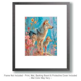 Bright Wolf Family - Wolves Art