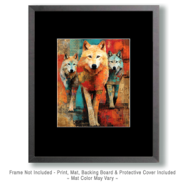 Tres Lobos - Wolves Art
