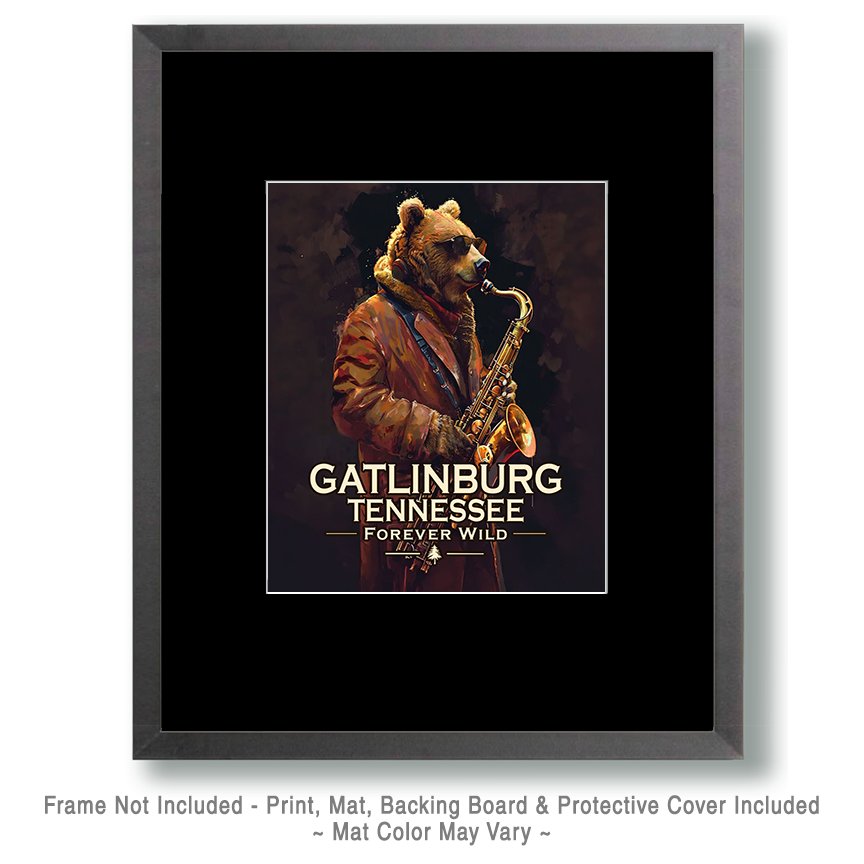Gatlinburg Tennessee - Forever Wild - Bear Playing the Saxaphone - Image 2