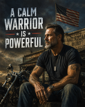 A Calm Warrior Is Powerful - Americana - Martial Arts Artwork