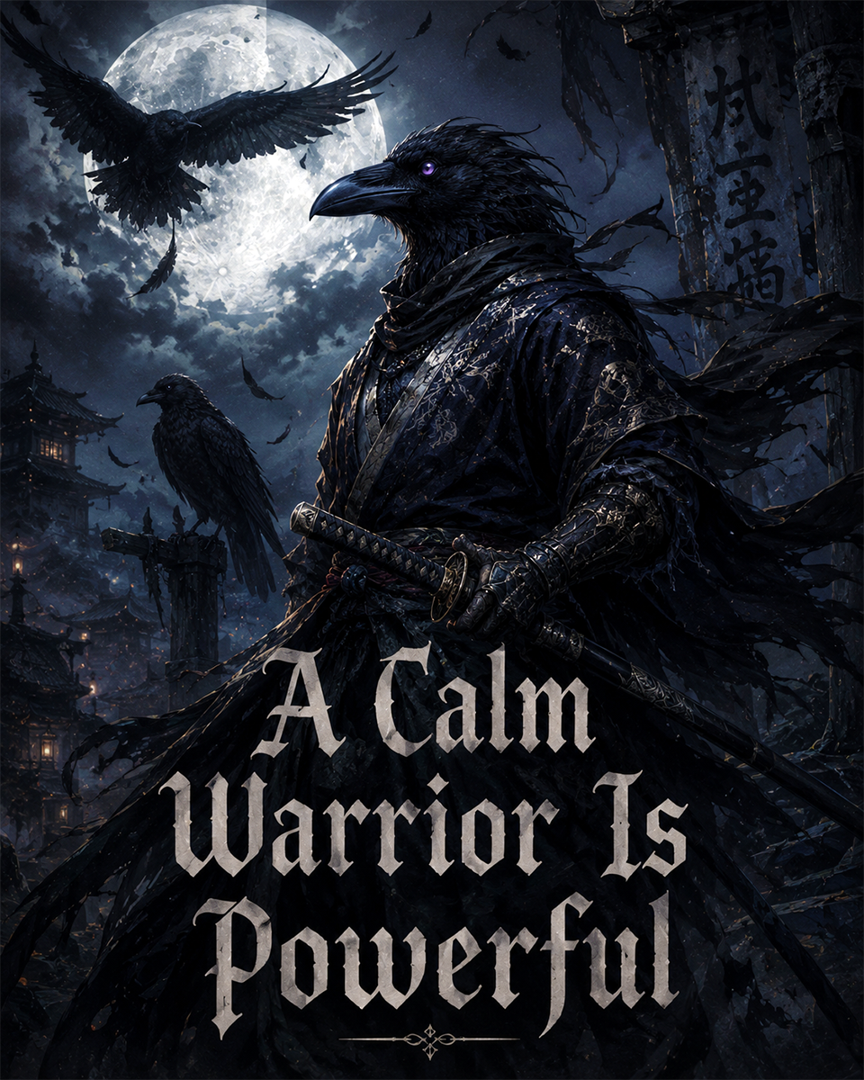 A Calm Warrior Is Powerful - Martial Arts Artwork