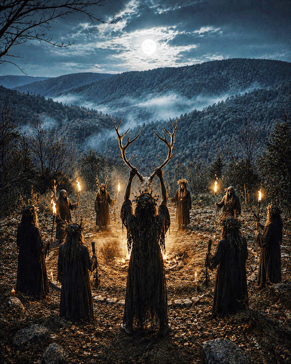 A Coven - Folk Horror - Appalachian Gothic Art Print