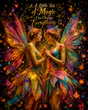 A Little Bit of Magic Can Change Everything 2 - Fairy Wall Art