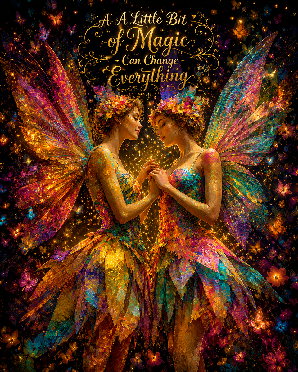 A Little Bit of Magic Can Change Everything 2 - Fairy Wall Art
