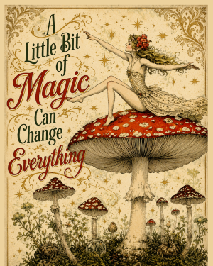 A Little Bit of Magic Can Change Everything 4 - Fairy Wall Art