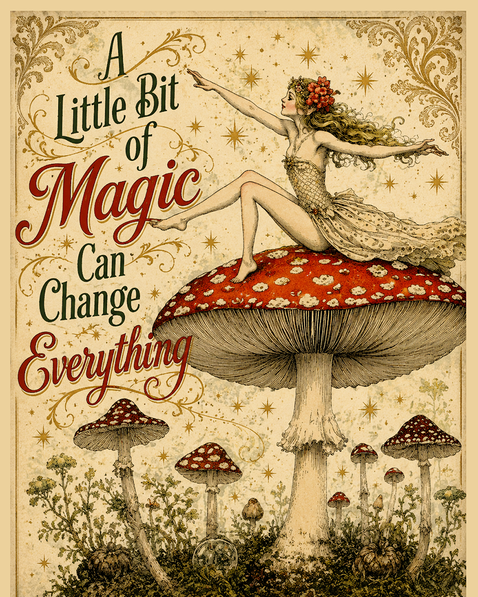 A Little Bit of Magic Can Change Everything 4 - Fairy Wall Art