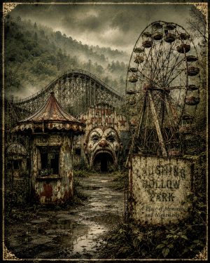 Abandoned Amusement Park - Folk Horror - Appalachian Gothic Art Print
