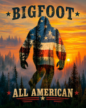 All American - Bigfoot Wall Art